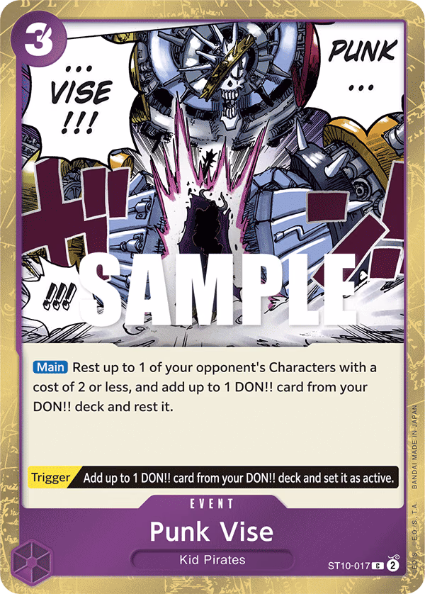 Punk Vise One Piece card (ST10-017, Ultra Deck: The Three Captains)
