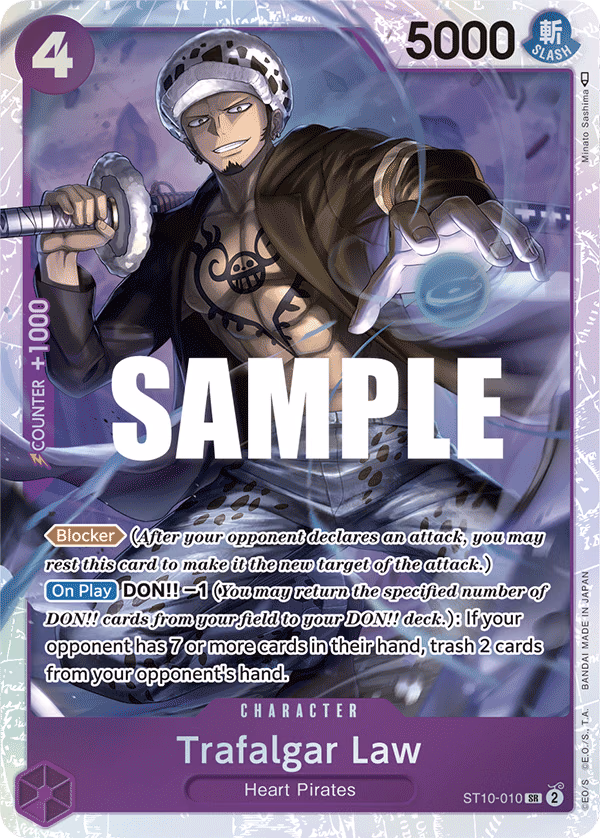 Trafalgar Law One Piece card (ST10-010, Ultra Deck: The Three Captains)