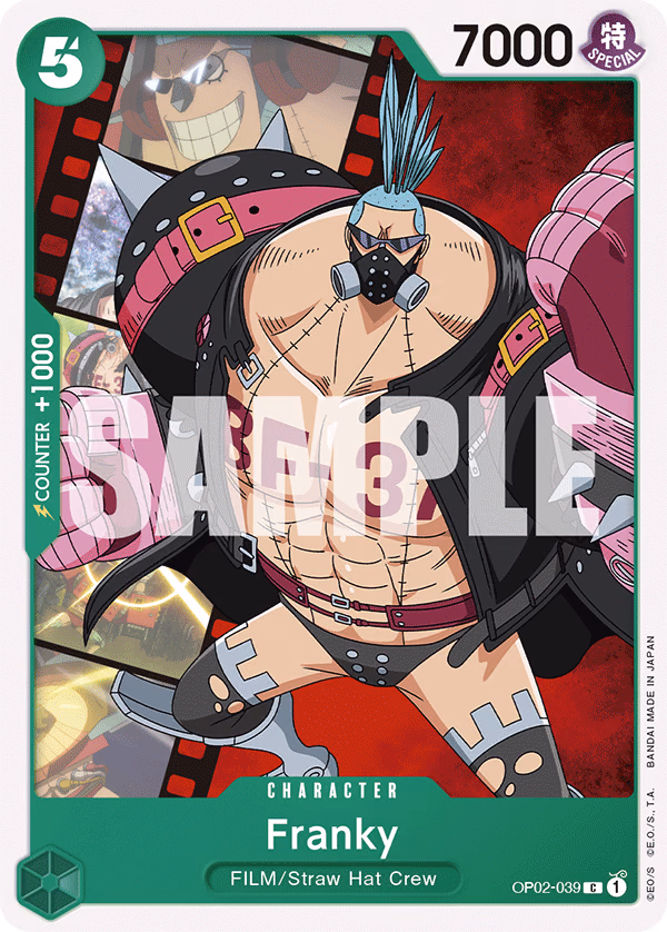 Franky (Alt Art) One Piece card (OP02-039, Starter Deck 11: Uta)