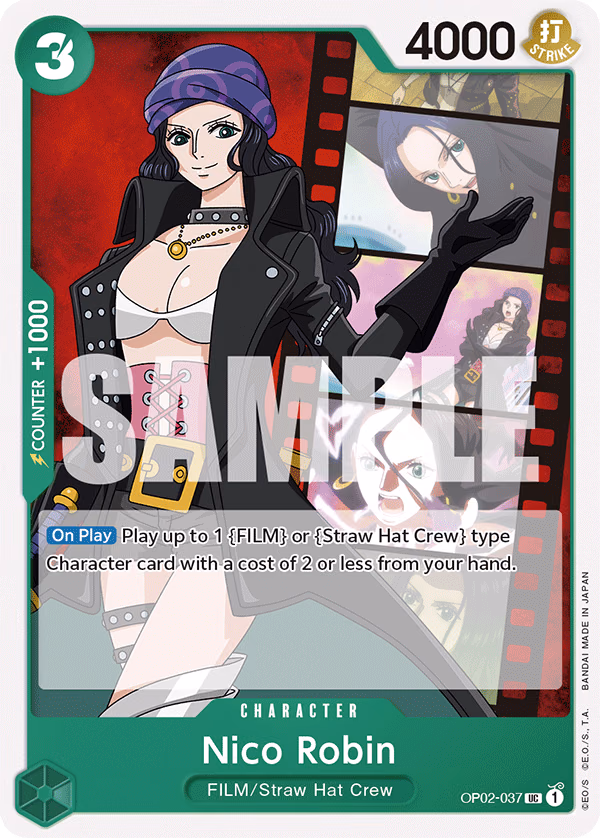 Nico Robin (Alt Art) One Piece card (OP02-037, Starter Deck 11: Uta)