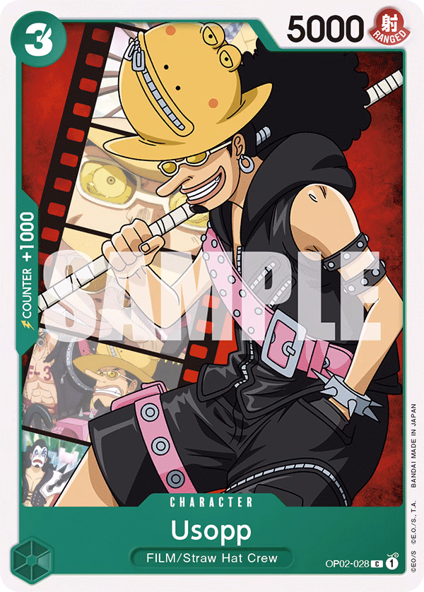 Usopp (Alt Art) One Piece card (OP02-028, Starter Deck 11: Uta)