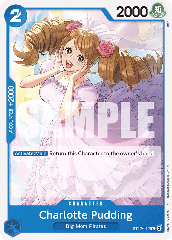 Charlotte Pudding One Piece card (ST12-012, Starter Deck 12: Zoro and Sanji)