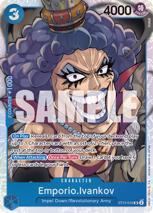 Emporio.Ivankov One Piece card (ST12-010, Starter Deck 12: Zoro and Sanji)