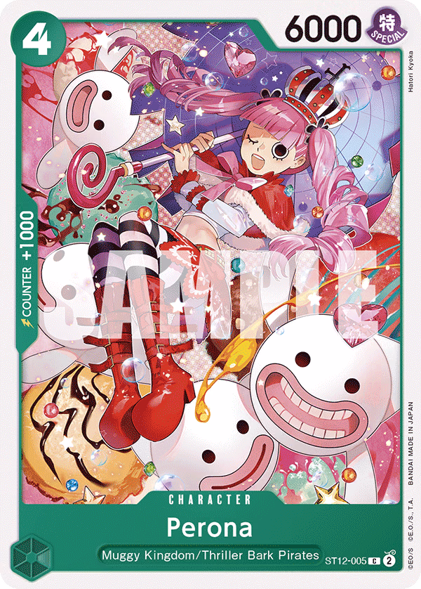 Perona One Piece card (ST12-005, Starter Deck 12: Zoro and Sanji)