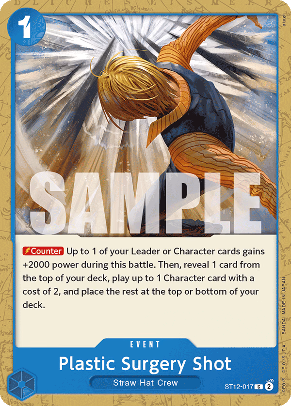 Plastic Surgery Shot One Piece card (ST12-017, Starter Deck 12: Zoro and Sanji)