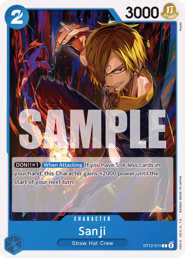 Sanji One Piece card (ST12-011, Starter Deck 12: Zoro and Sanji)