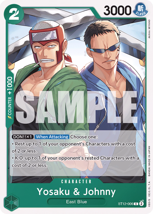 Yosaku & Johnny One Piece card (ST12-006, Starter Deck 12: Zoro and Sanji)