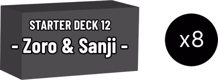 One Piece Starter Deck 12: Zoro and Sanji Display Case