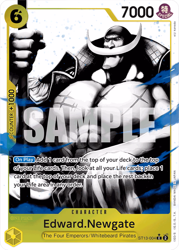 Edward.Newgate (Parallel) One Piece card (ST13-004, Ultra Deck: The Three Brothers)