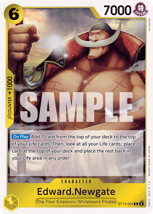 Edward.Newgate One Piece card (ST13-004, Ultra Deck: The Three Brothers)