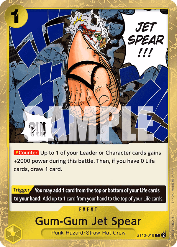 Gum-Gum Jet Spear One Piece card (ST13-018, Ultra Deck: The Three Brothers)