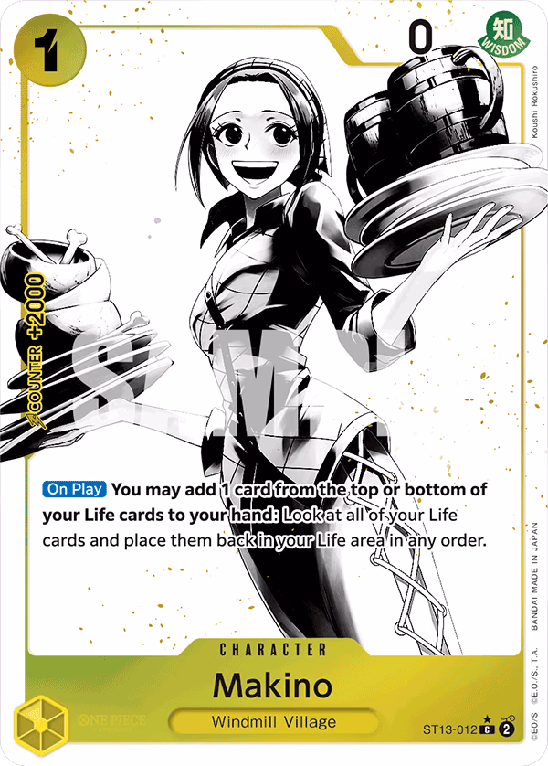Makino (Parallel) One Piece card (ST13-012, Ultra Deck: The Three Brothers)