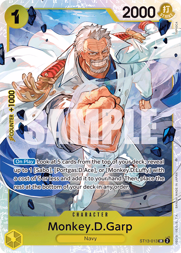 Monkey.D.Garp One Piece card (ST13-013, Ultra Deck: The Three Brothers)