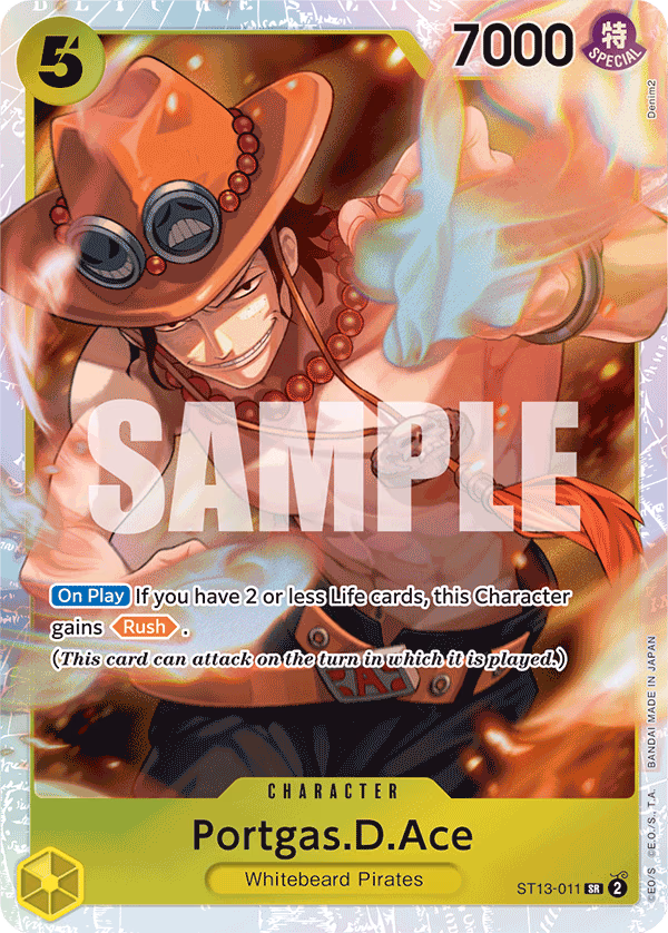 Portgas.D.Ace One Piece card (ST13-011, Ultra Deck: The Three Brothers)