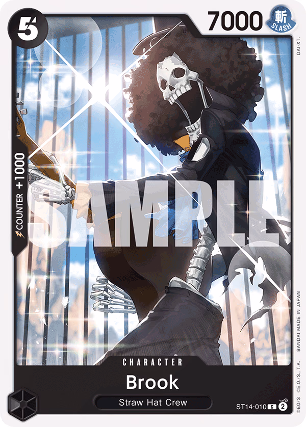Brook One Piece card (ST14-010, Starter Deck 14: 3D2Y)