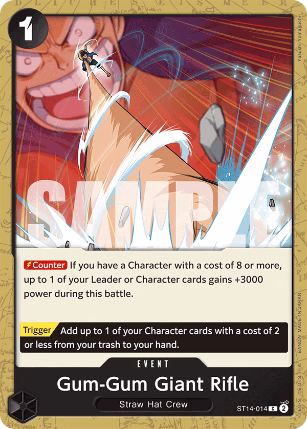 Gum-Gum Giant Rifle One Piece card (ST14-014, Starter Deck 14: 3D2Y)