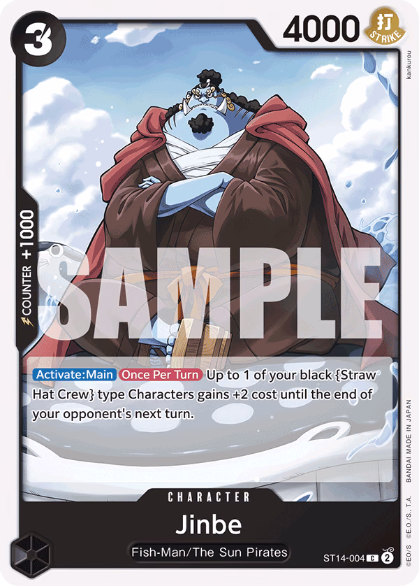 Jinbe One Piece card (ST14-004, Starter Deck 14: 3D2Y)