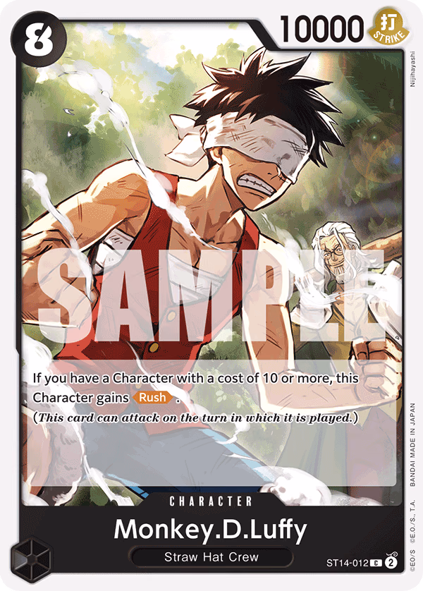Monkey.D.Luffy One Piece card (ST14-012, Starter Deck 14: 3D2Y)