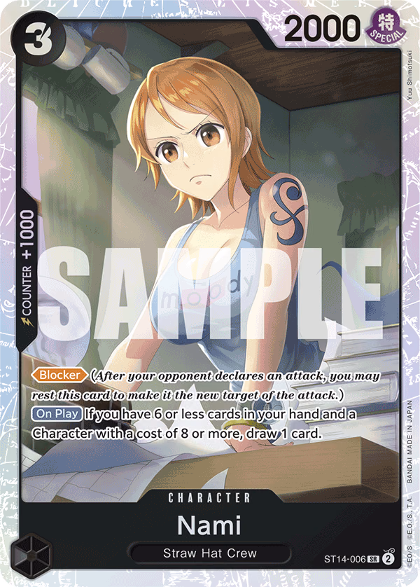 Nami One Piece card (ST14-006, Starter Deck 14: 3D2Y)