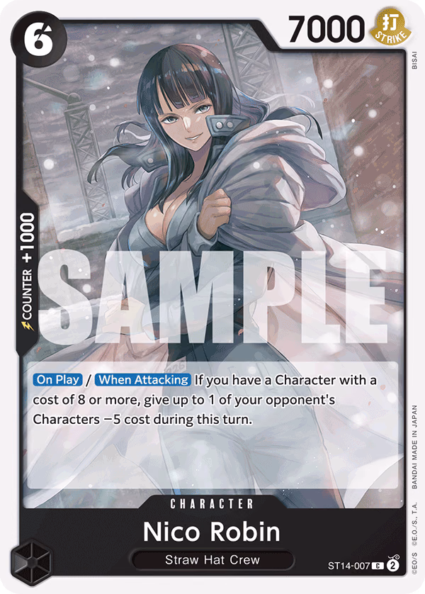 Nico Robin One Piece card (ST14-007, Starter Deck 14: 3D2Y)