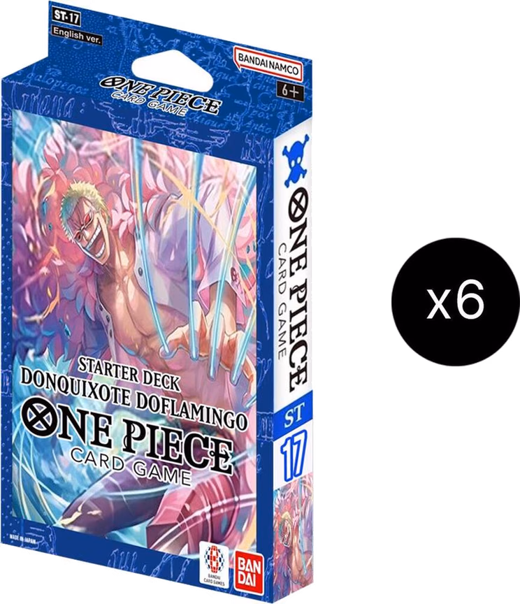 One Piece ST-17: Starter Deck 17 BLUE Donquixote Doflamingo Starter Deck 17: BLUE Donquixote Doflamingo Display