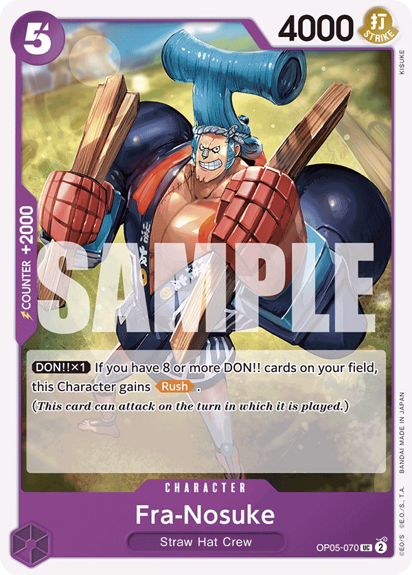 Fra-Nosuke (Reprint) One Piece card (OP05-070, Starter Deck 18: PURPLE Monkey.D.Luffy)
