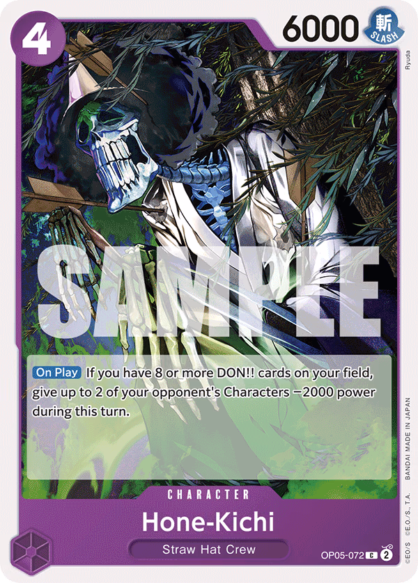 Hone-Kichi (Reprint) One Piece card (OP05-072, Starter Deck 18: PURPLE Monkey.D.Luffy)