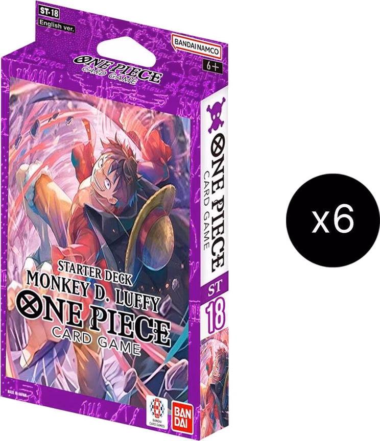 One Piece Starter Deck 18: PURPLE Monkey.D.Luffy Display