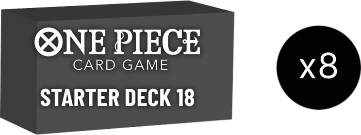 One Piece Starter Deck 18: PURPLE Monkey.D.Luffy Display Case