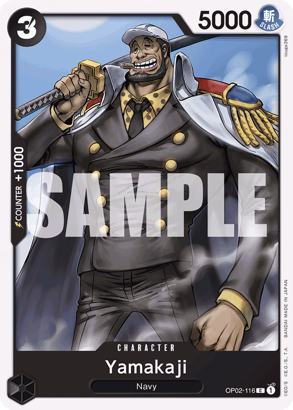 Yamakaji (Reprint) One Piece card (OP02-116, Starter Deck 19: BLACK Smoker)