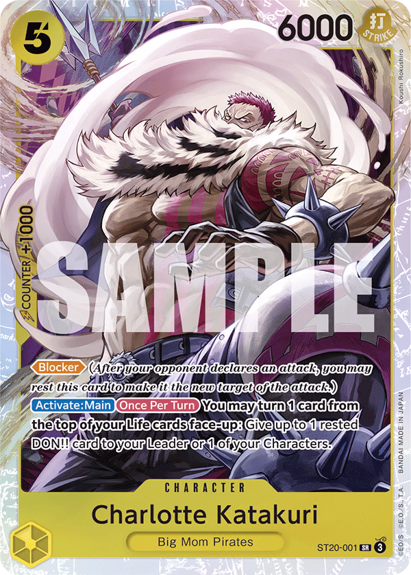 Charlotte Katakuri One Piece card (ST20-001, Starter Deck 20: YELLOW Charlotte Katakuri)