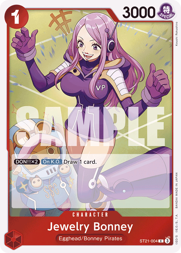 Jewelry Bonney One Piece card (ST21-004, Starter Deck EX: Gear 5)
