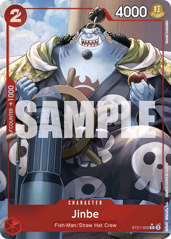 Jinbe (Parallel) One Piece card (ST21-005, Starter Deck EX: Gear 5)