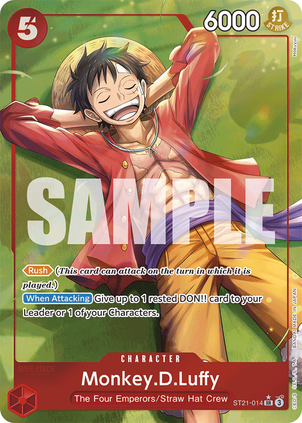 Monkey.D.Luffy (Parallel) One Piece card (ST21-014, Starter Deck EX: Gear 5)