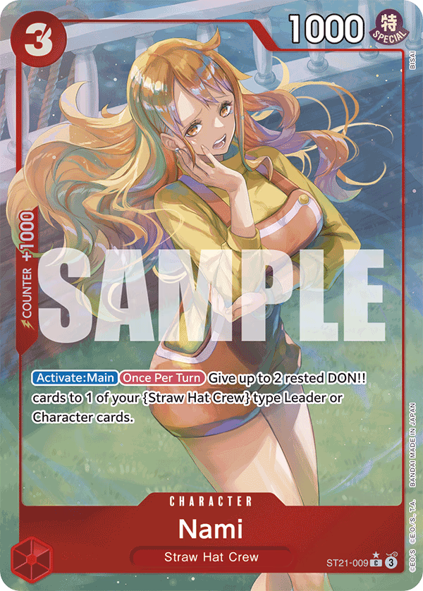 Nami (Parallel) One Piece card (ST21-009, Starter Deck EX: Gear 5)