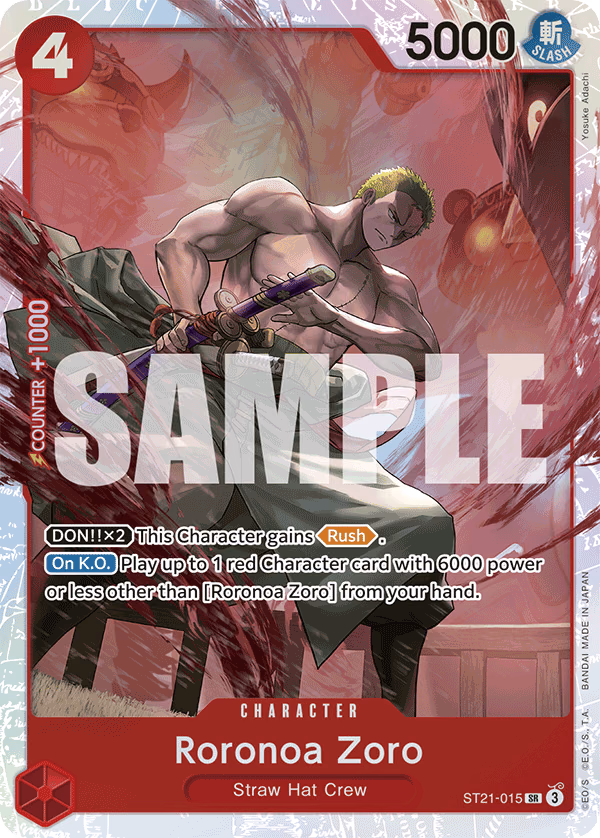 Roronoa Zoro One Piece card (ST21-015, Starter Deck EX: Gear 5)