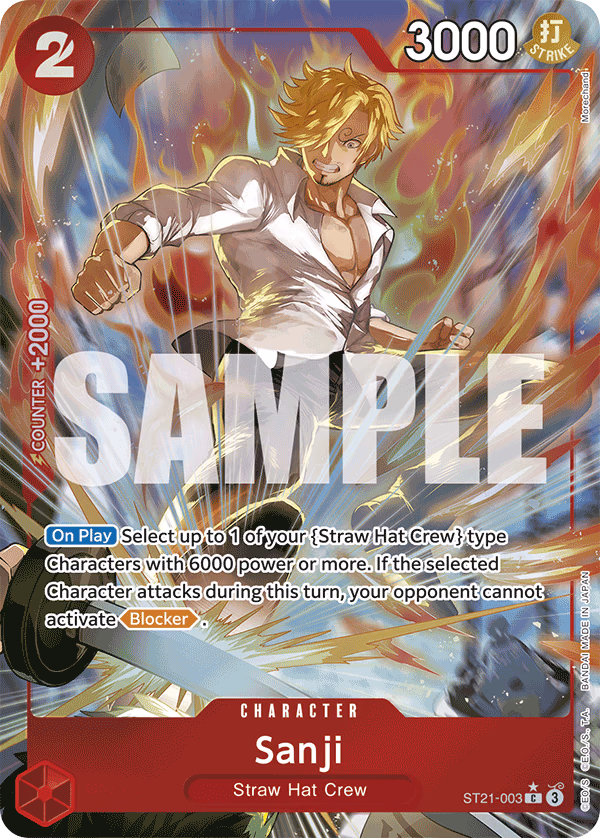 Sanji (Parallel) One Piece card (ST21-003, Starter Deck EX: Gear 5)
