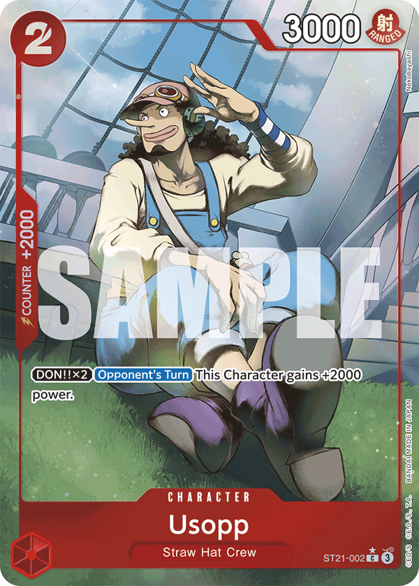 Usopp (Parallel) One Piece card (ST21-002, Starter Deck EX: Gear 5)