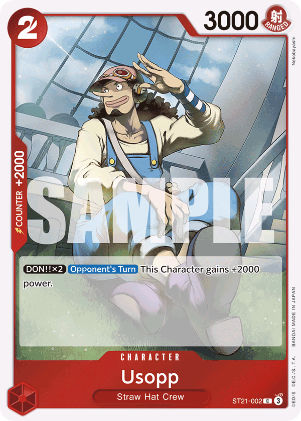 Usopp One Piece card (ST21-002, Starter Deck EX: Gear 5)