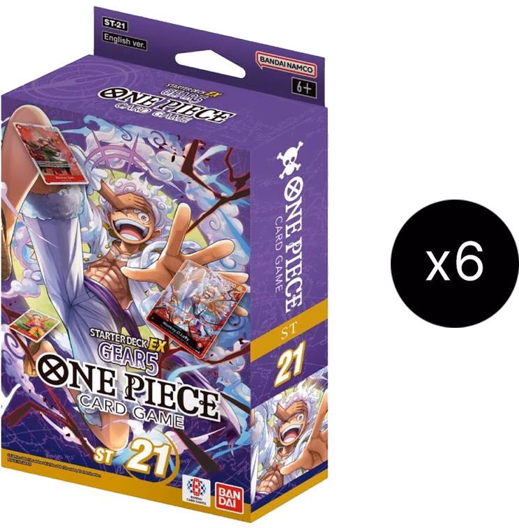 One Piece ST-21: Starter Deck 21 EX Gear 5 Starter Deck EX: Gear 5 Display
