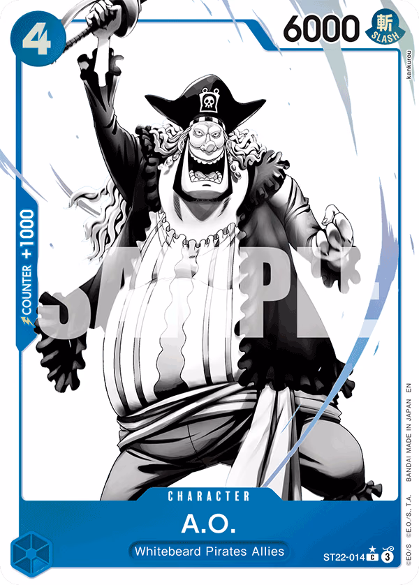 A.O. (Parallel) One Piece card (ST22-014, Starter Deck 22: Ace & Newgate)