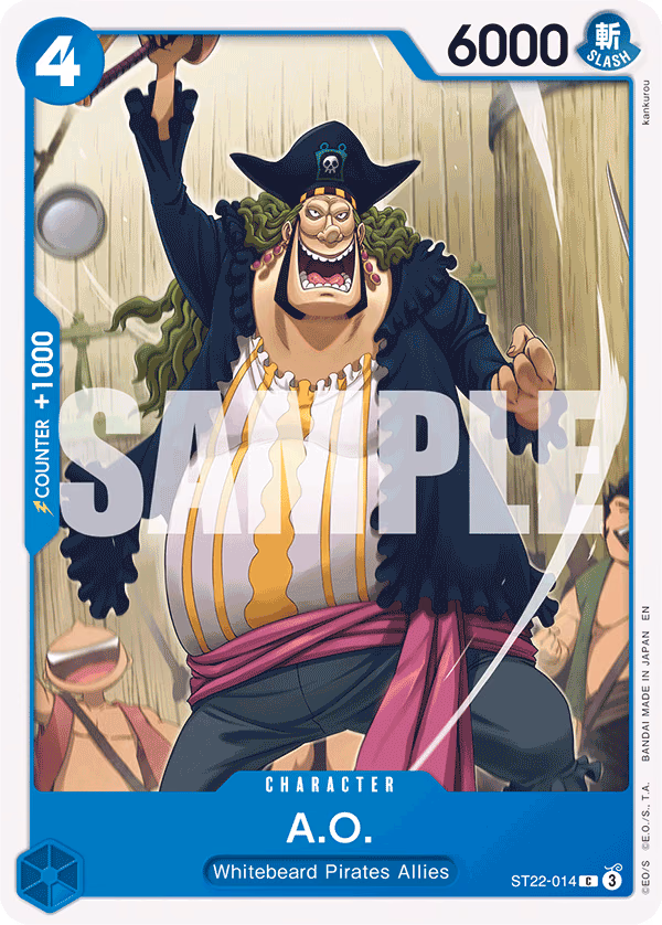 A.O. One Piece card (ST22-014, Starter Deck 22: Ace & Newgate)