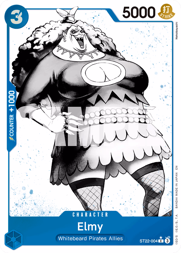 Elmy (Parallel) One Piece card (ST22-004, Starter Deck 22: Ace & Newgate)
