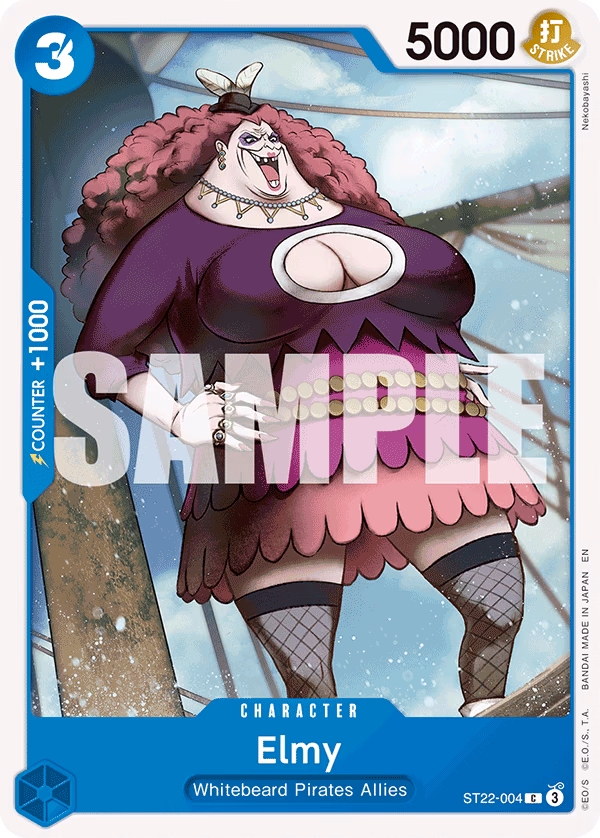Elmy One Piece card (ST22-004, Starter Deck 22: Ace & Newgate)