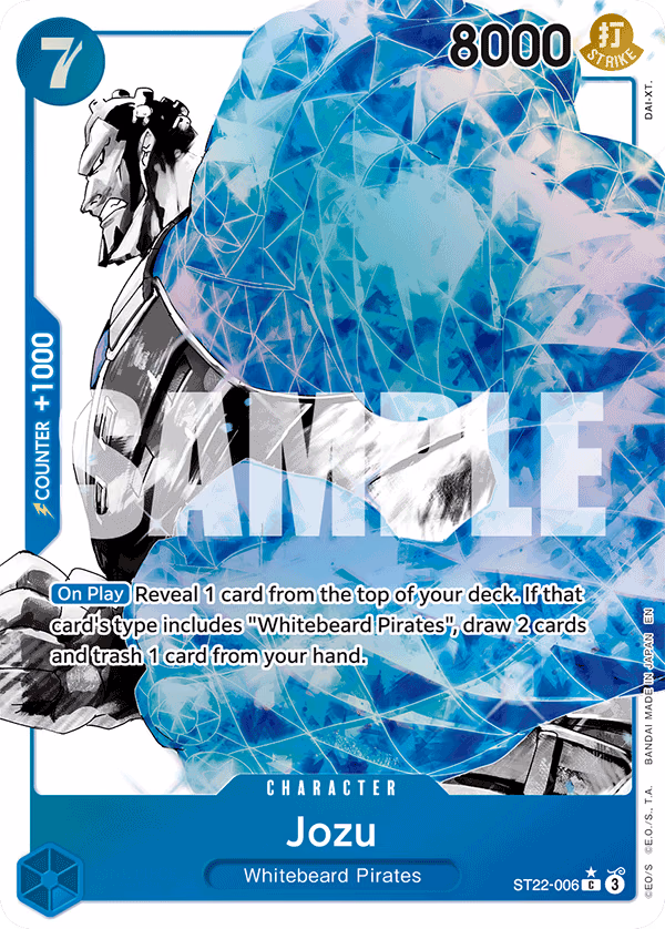 Jozu (Parallel) One Piece card (ST22-006, Starter Deck 22: Ace & Newgate)