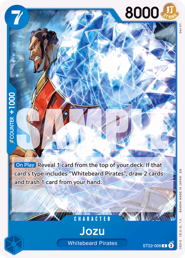 Jozu One Piece card (ST22-006, Starter Deck 22: Ace & Newgate)