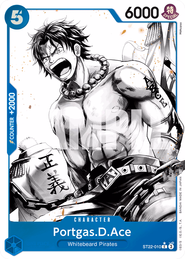 Portgas.D.Ace (Parallel) One Piece card (ST22-010, Starter Deck 22: Ace & Newgate)