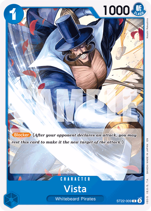 Vista One Piece card (ST22-009, Starter Deck 22: Ace & Newgate)