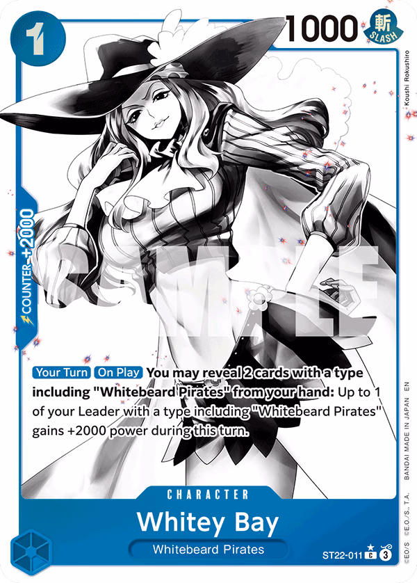 Whitey Bay (Parallel) One Piece card (ST22-011, Starter Deck 22: Ace & Newgate)