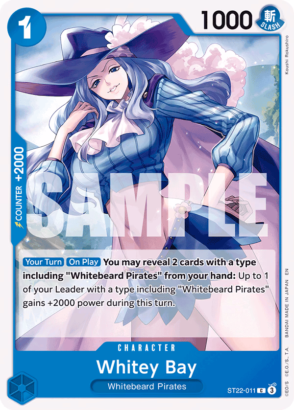Whitey Bay One Piece card (ST22-011, Starter Deck 22: Ace & Newgate)